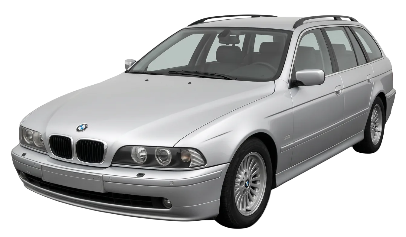 Sudraba BMW universālis — premium auto serviss Jēkabpilī