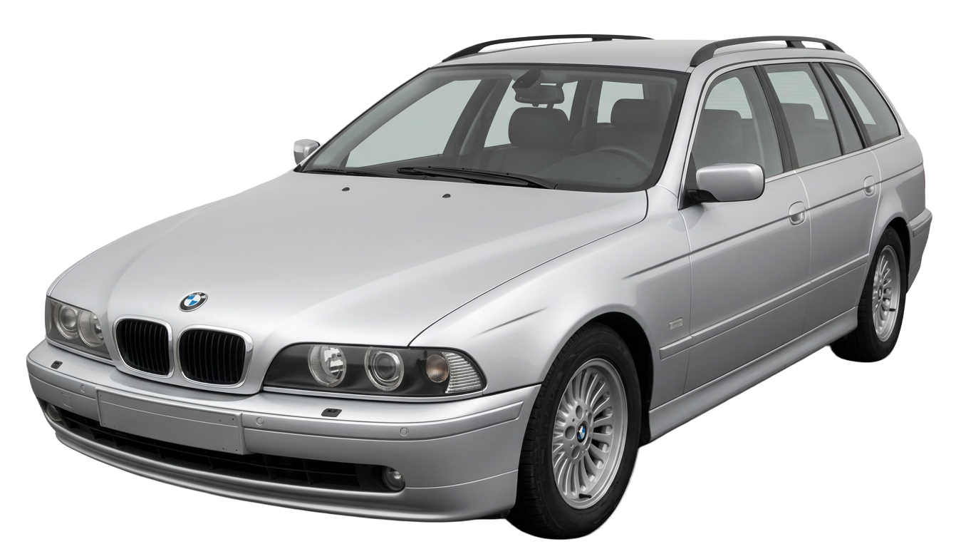 Sudraba BMW universālis — premium auto serviss Jēkabpilī